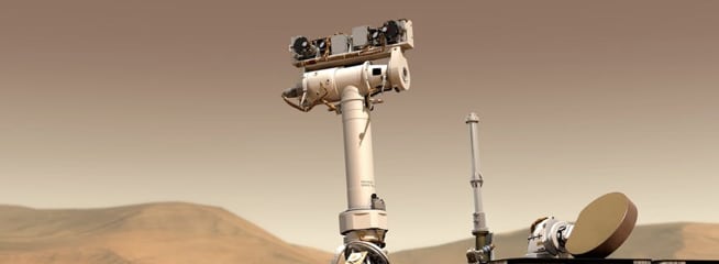 a robot vehicle on mars